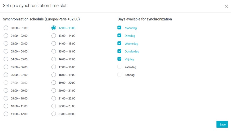 clearnox synchronizations time slot nl 2